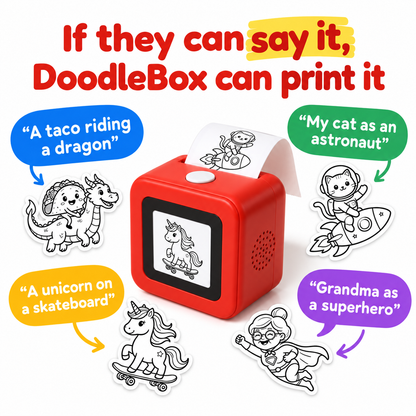 DoodleBox™ Creative AI Sticker Printer for Kids