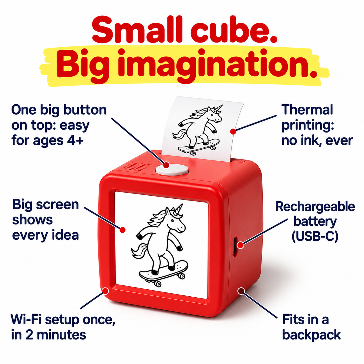 DoodleBox™ Creative AI Sticker Printer for Kids